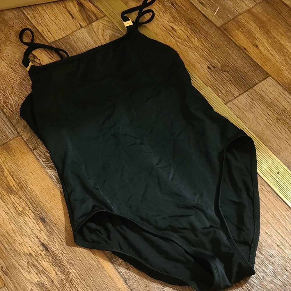 Liz Claiborne Black One Piece Swimsuit